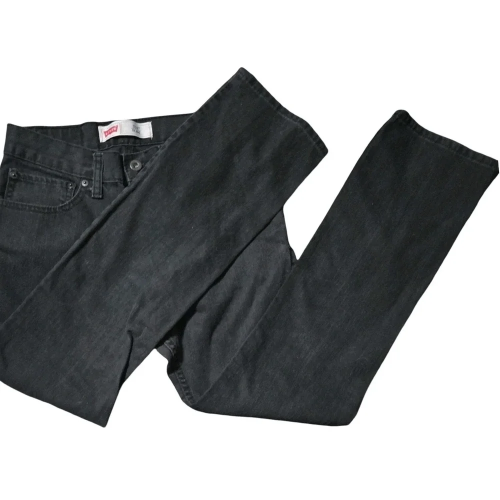 Levi's 511 Slim Fit Jeans Black Stretch Denim‎ Men's 28x28 Dark Wash Classic